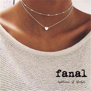 Heart Necklace Golden