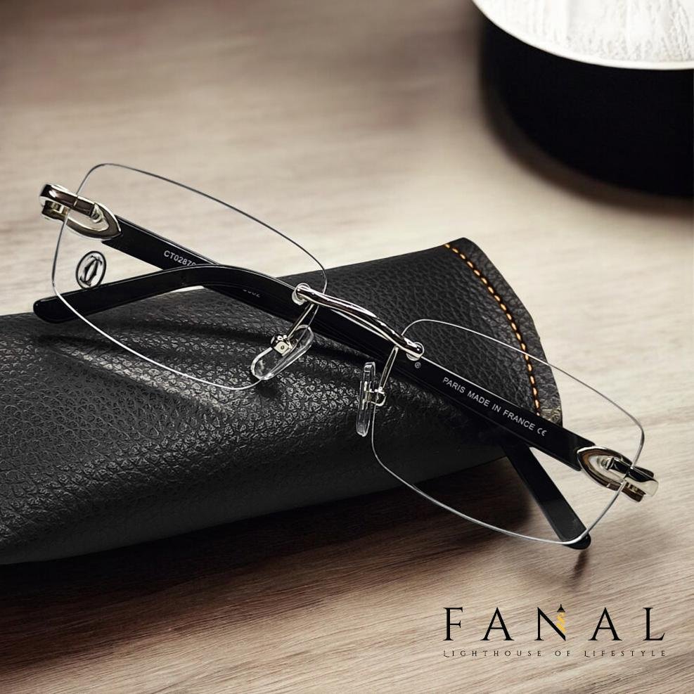 Cartier 02870 | E415PIFS Silver Black | RIMLESS
