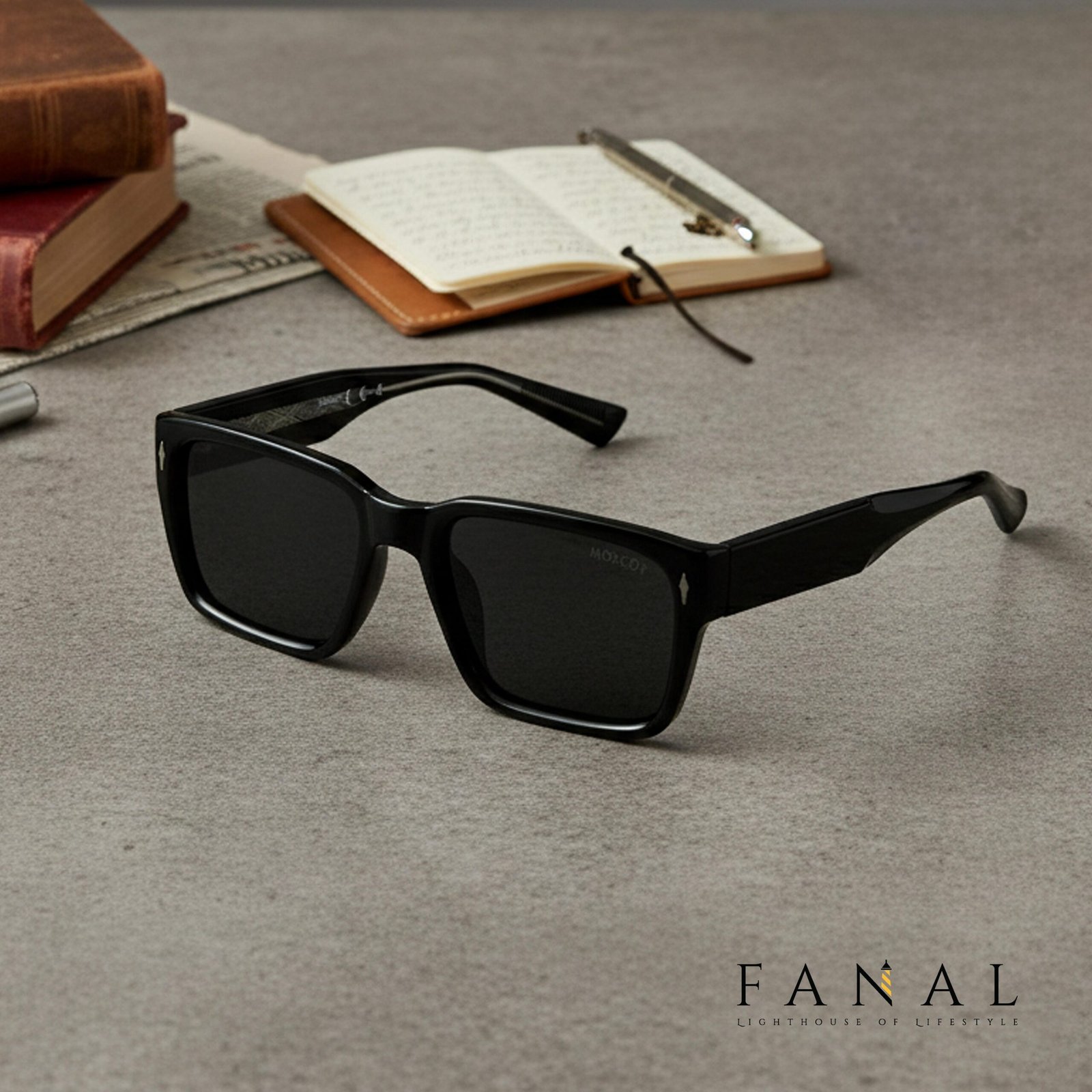 Moscot RN9002 | E529OSS Sunglasses Black | Polarized