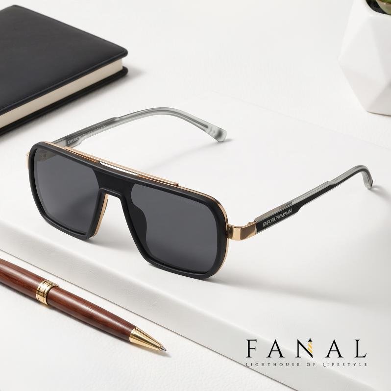 EMPORIO ARMANI J8150 | E551FSS SUNGLASSES | BLACK GOLD
