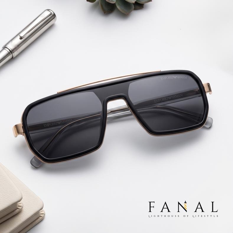 EMPORIO ARMANI J8150 | E551FSS SUNGLASSES | BLACK GOLD - Image 2