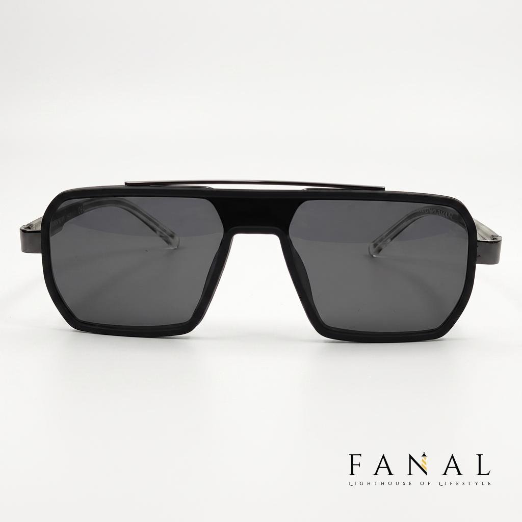 EMPORIO ARMANI J8150 | E551FSS SUNGLASSES | BLACK & WHITE - Image 4