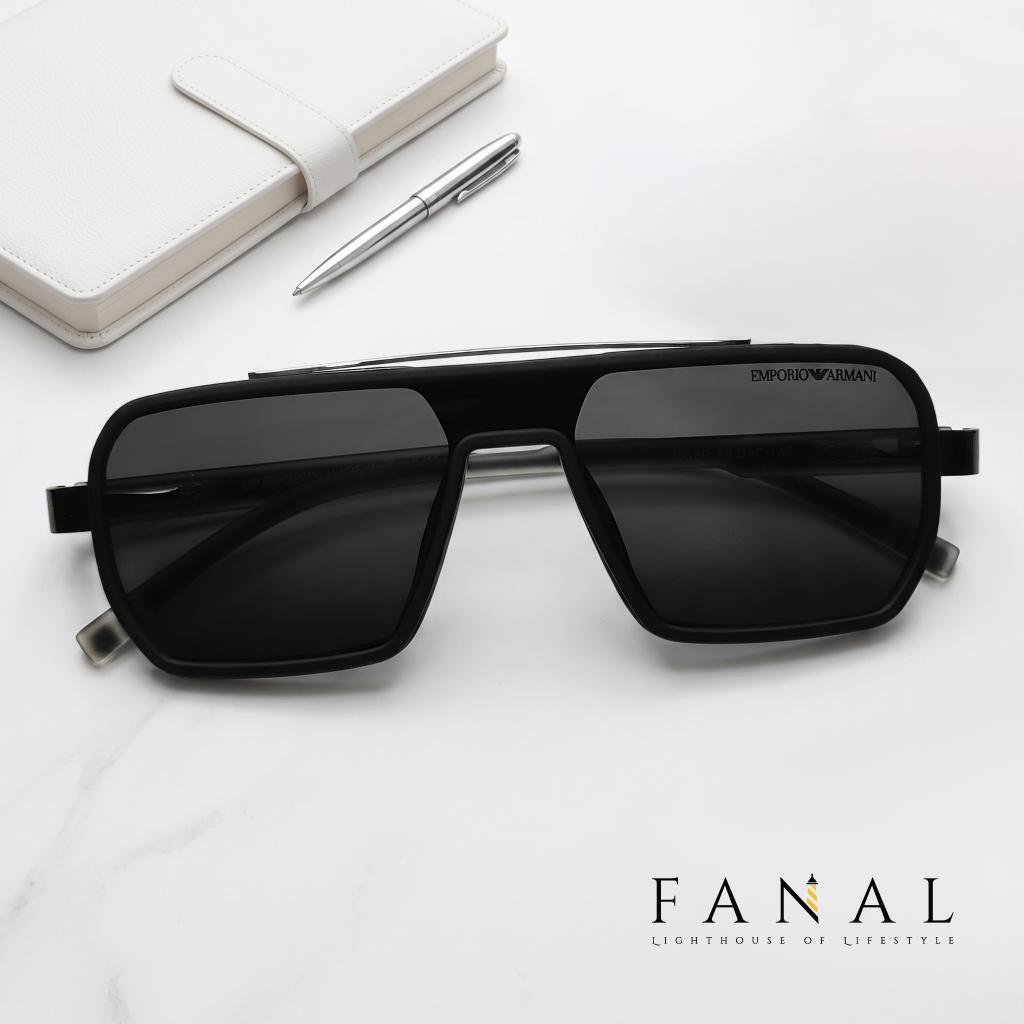 EMPORIO ARMANI J8150 | E551FSS SUNGLASSES | BLACK & WHITE - Image 2