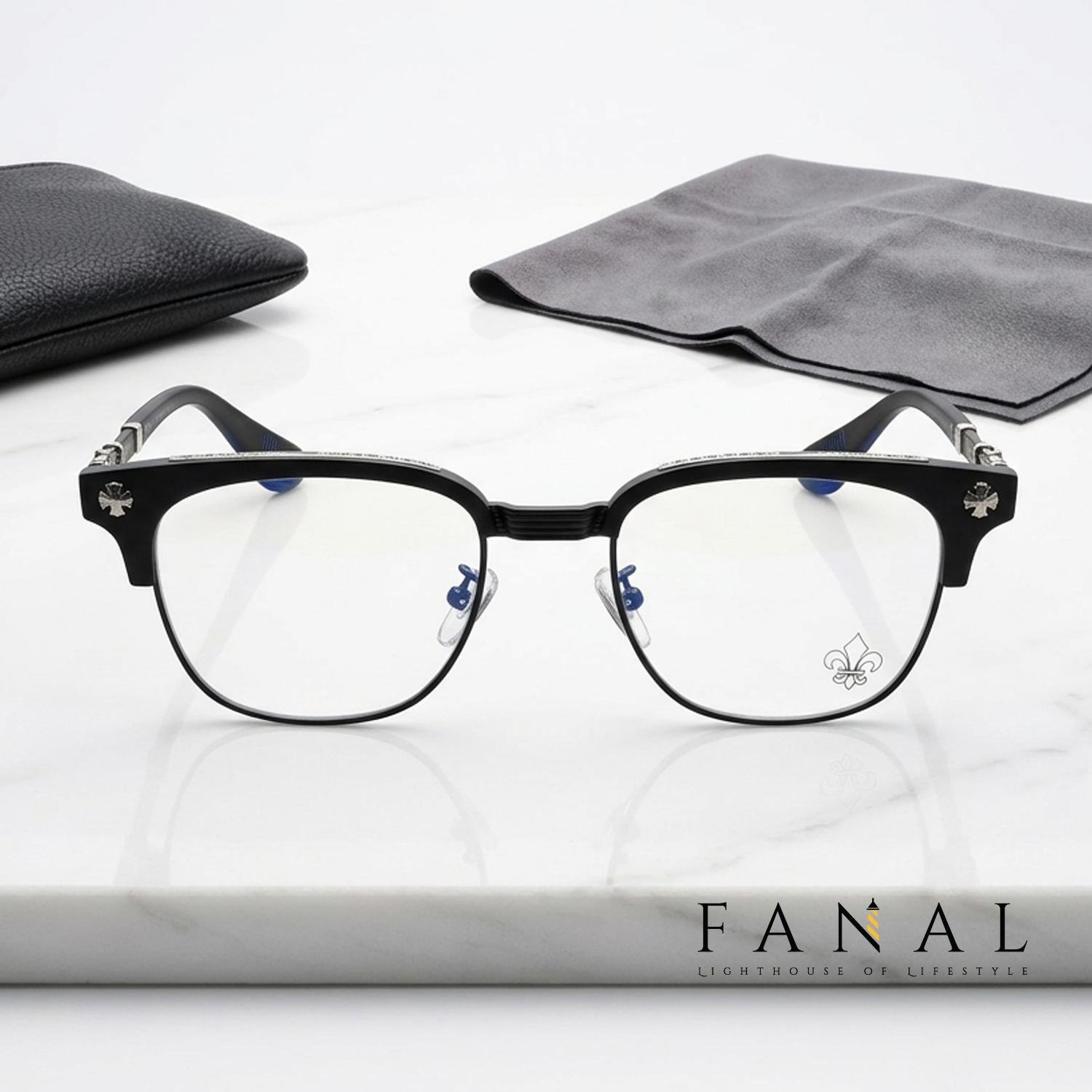 CHROME HEARTS 9217 | E553FSS EYEGLASSES | BLACK - Image 2